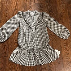 Miss Selfridge Monochrome Checkered Top